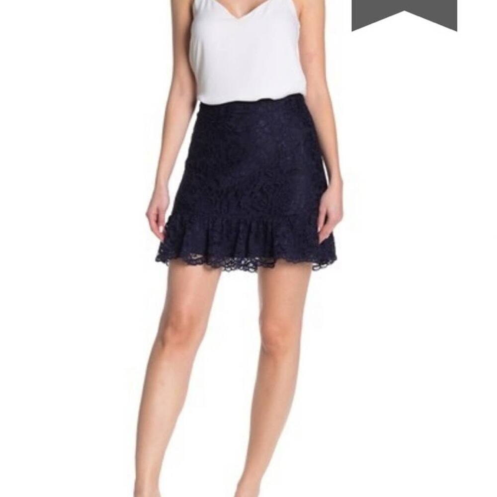 Draper James Tulip Lace Skirt NWT Navy Blue - Picture 2 of 10